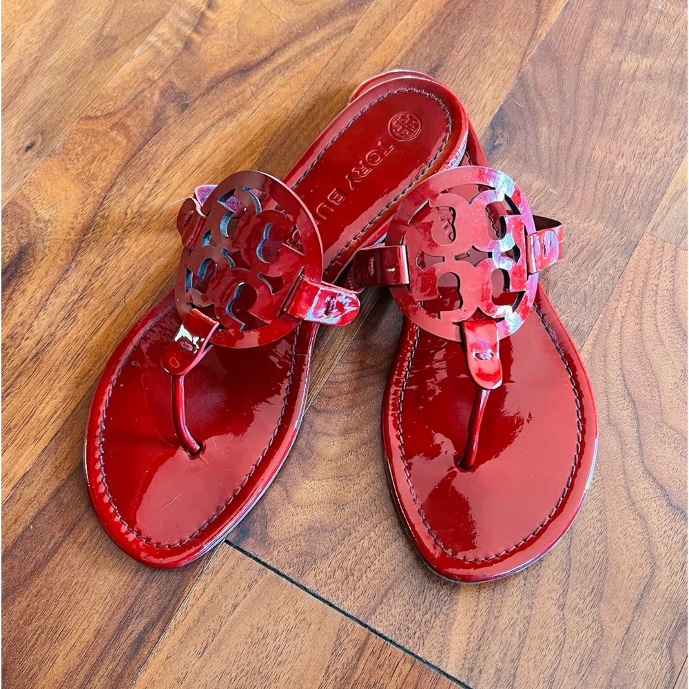 Tory Burch Red Berry Miller Patent Sandal